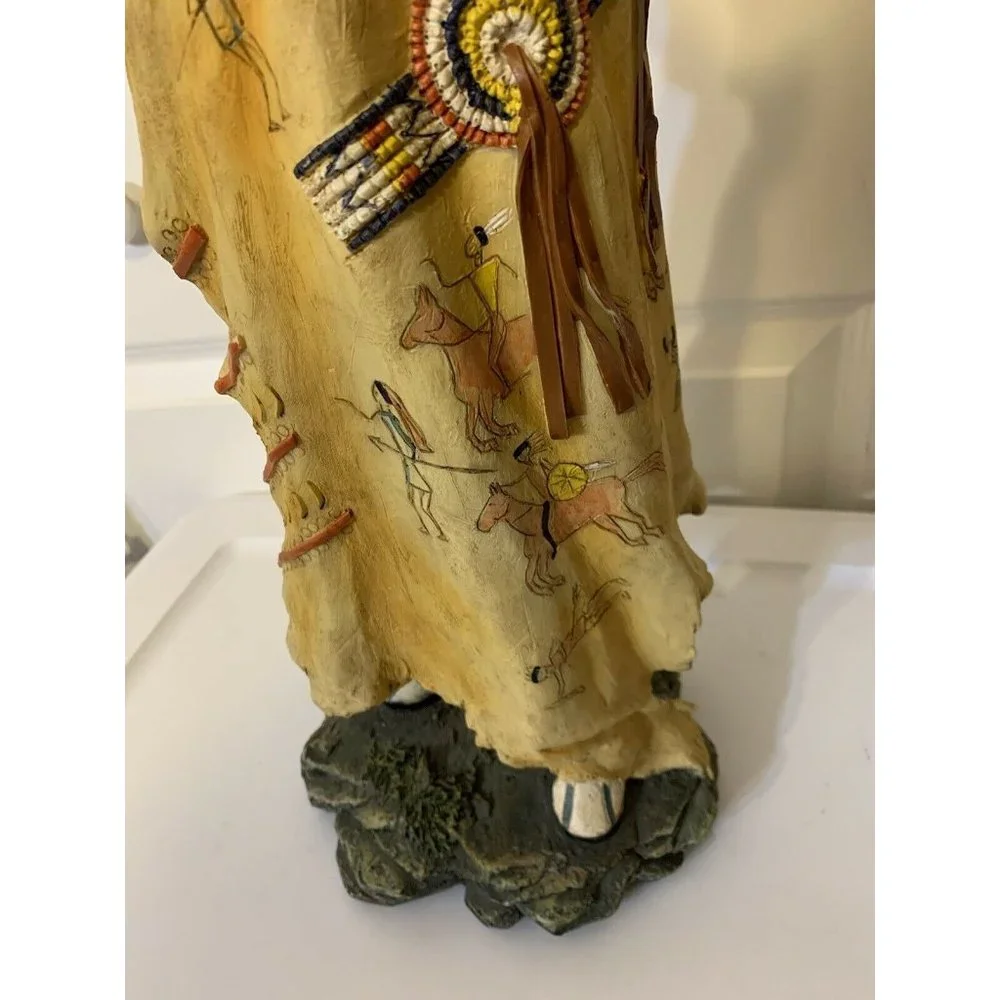 Native American Indian Resin Statue 21